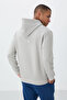 Stone Cotton Thick Fleece Soft Textured Comfort Fit Embroidered Men's Sweatshirt - 88419 - 5