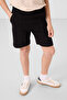 Black Cotton Soft Texture Standard Fit Basic Boy Shorts - 11289 - 5