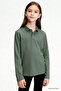 Çağla Polo Neck Basic Long Sleeve Unisex Children's T-Shirt - 11170 - 2