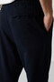 Navy Blue Cotton Soft Textured Comfort Fit Embroidered Men's Jogger - 82123 - 5