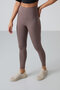 Slim Fit 2-Pack Brown-Dark Beige Women's Leggings - 94011 - 4