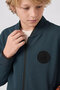 سترة أساسية للأولاد من Forest Green Standard Fit بياقة جامعية وسحاب أمامي - 11326 - 3
