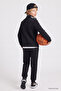 طقم بدلة رياضية للأولاد من Black Standard Fit Basic ذو ياقة مستقيمة - 11327 - 6
