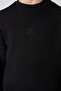 Black Cotton Thick Inside Hairy Soft Textured Standard Fit Embroidered Boy's Tracksuit Suit - 11249 - 4
