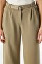 Women's Rena Belted Lycra Fat Green Palazzo Trousers - 4