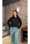 Women's Lawned Wide Leg Trousers Sweatpants BRC6502 Mint - 5