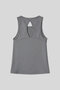 Dark Gray Standard Fit Women's Sports Tank Top with Cross Back Detail - 97296 - 4