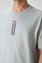 Stone 100% Cotton Thick Soft Textured Oversize Fit Printed Men's T-Shirt - 88360 - 2