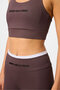 Brown Flexible Standard Fit Women's Leggings Set - 95333 - 4