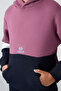 Soft Cherry-Deep Blue Cotton Thick Fleece Lined Standard Fit Embroidered Boys' Tracksuit Set - 11255 - 4