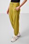Dark Mustard Soft Textured Women's Comfortable Form Trousers with Pocket Detail - 94672 - 4