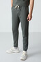 Khaki Cotton Thick Soft Textured Oversized Fit Basic Men's Tracksuit Set - 85261 - 4