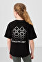 Black Cotton O-Neck Comfortable Form Fit Printed Girls' T-Shirt - 75178 - 6