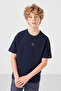 Navy Blue-Denim Navy Blue Cotton Oversize Fit Woven Light Flexible Chino Boy's Shorts Suit - 11276 - 3