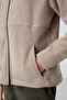 Dark Beige Thick Soft Textured Standard Fit Embroidered Fleece Girls' Sweatshirt - 75152 - 3