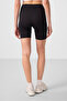 Slim Fit 3-Pack Black-Chartreuse-Rose Beige Women's Short Biker Leggings - 91007 - 7