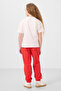 Ecru-Fiesta O Neck Printed Rubberized Long Standard Fit Girl's Tracksuit - 75186 - 6