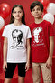 White Ataturk Printed Unisex Kids T-Shirt - 11332 - 2
