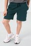 Forest Green Standard Fit Basic Boys' Shorts - 11284 - 4