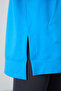 Blue Balloon Sleeve Letter Embroidered Women's Comfortable Fit Tunic Sweatshirt - 97163 - 4