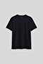 Navy Blue O Neck Standard Fit Basic Women's T-Shirt - 97311
