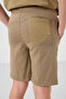 Dark Beige-Camel Cotton Oversize Fit Woven Lightweight Flexible Chino Boy Shorts Suit - 11278 - 6