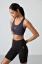 Slim Fit U-Neck 2-Pack Petroleum-Anthracite Women's Sports Bralette - 97121 - 4