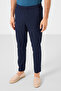 Navy Blue Standard Fit Woven Light Flexible Chino Men's Trousers - 82179 - 2