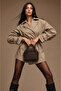 Brown Lzd Leather Women's Handbag