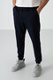 Navy Blue Cotton Soft Textured Comfort Fit Embroidered Men's Jogger - 82123