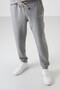 Gray Melange Cotton Thick Soft Textured Comfort Fit Embroidered Men's Tracksuit Set - 85254 - 8