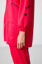 Viva Red Stand Collar Zippered Comfortable Form Women's Tracksuit Tunic Set - 95345 - 6