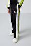 Black O Neck Wide Leg Standard Fit Printed Girl's Tracksuit Set - 75165 - 3