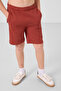 Brick Cotton Soft-Textured Standard Fit Basic Boys Shorts - 11293 - 2