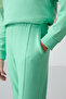 Water Green Cotton Fuzzy Inside Soft Textured Comfortable Fit Embroidered Girls' Tracksuit Set - 75145 - 5