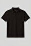 Brown Comfortable Form Soft-Textured Polo Collar Men's T-Shirt - 88496 - 2