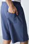 Thick soft textured standard fit basic men's shorts - 81275 - 3