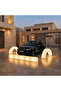 Medium Curb Set 5 Pieces + 2 Red Arches Led Lighting - 6