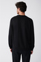 Men's Black Crew Neck Cotton 2 Thread Non-Rated Sweatshirt E 001200 - 4