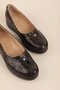 Genuine Leather Wedge Heel Daily Mother Shoes Nhr.106 Brown Snake - 6