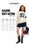 Mirellan women's Printed round neck regular fit ecru sweatshirt - 8