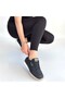 Black Beige Sole Lace-Up Women's Sports Shoes - 4