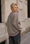 Mink Crew Neck Oversize Women's Knitwear Sweater - 4