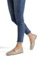 Women's Metallic Gold Knitted Mary Jane Casual Shoes Ballerinas - 4