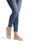 Gold Bow Detailed Mesh Women's Ballerinas - 6