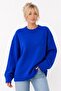 Cobalt Blue Crew Neck Oversize Women's Knit Sweater