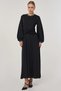 Stylish Dress with Waist Detail Black - 2
