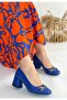 Blue Women's Heeled Shoes