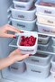 1046 16-Piece White Microwave Food Food Storage Set - No Frost -25 ° C Deep Freezer - 3