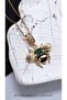 Black Yellow Striped Bee Steel Necklace - 3